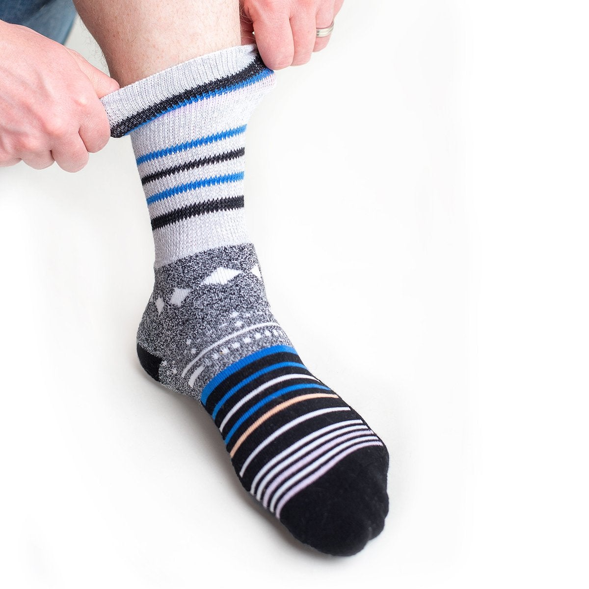 Diabetic Socks - Black Stars - Diabetic Socks Shops