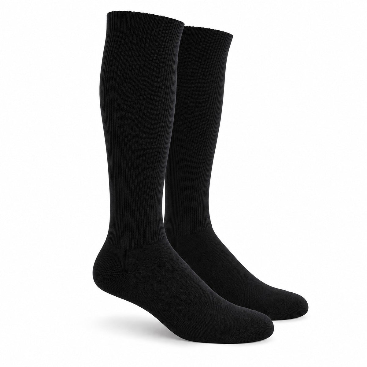 Black Mi Socks knee high socks, studio view