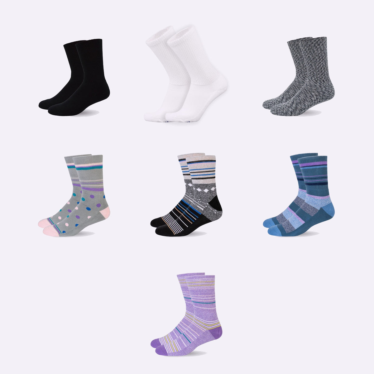Mi Socks Neuropathy Socks in 7 colors