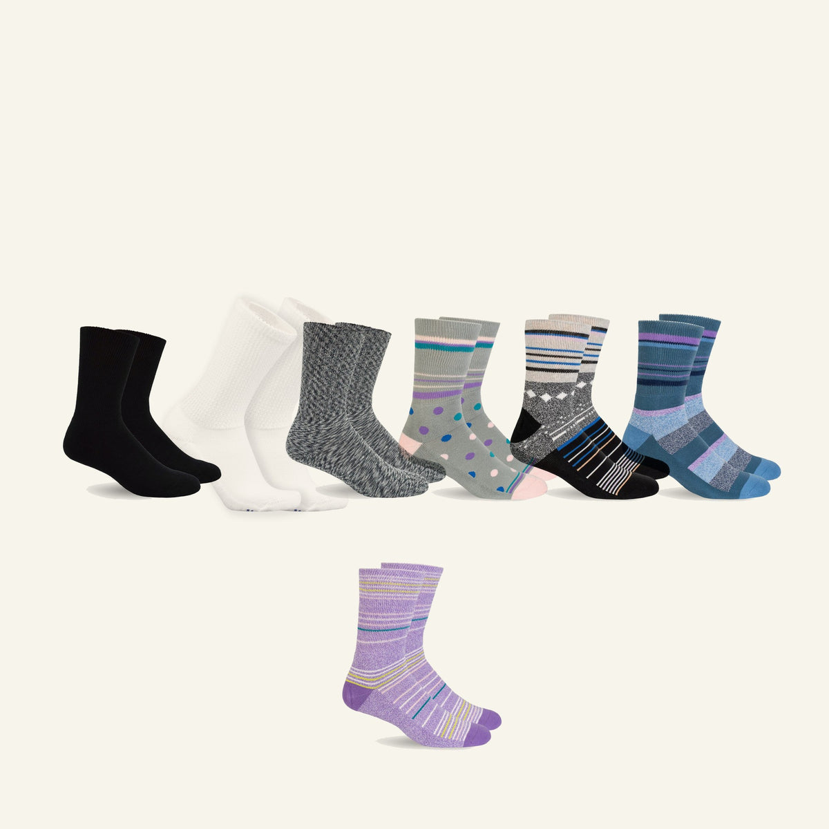 Mi Socks Socks for Swollen Feet and Ankles in 7 colors
