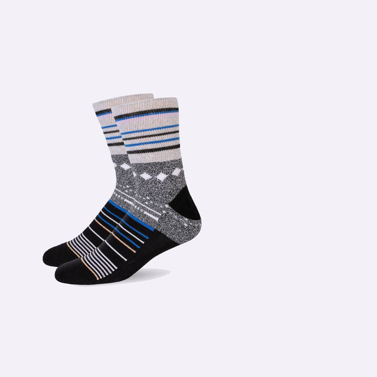 Mi Socks Neuropathy Socks, Black Stars