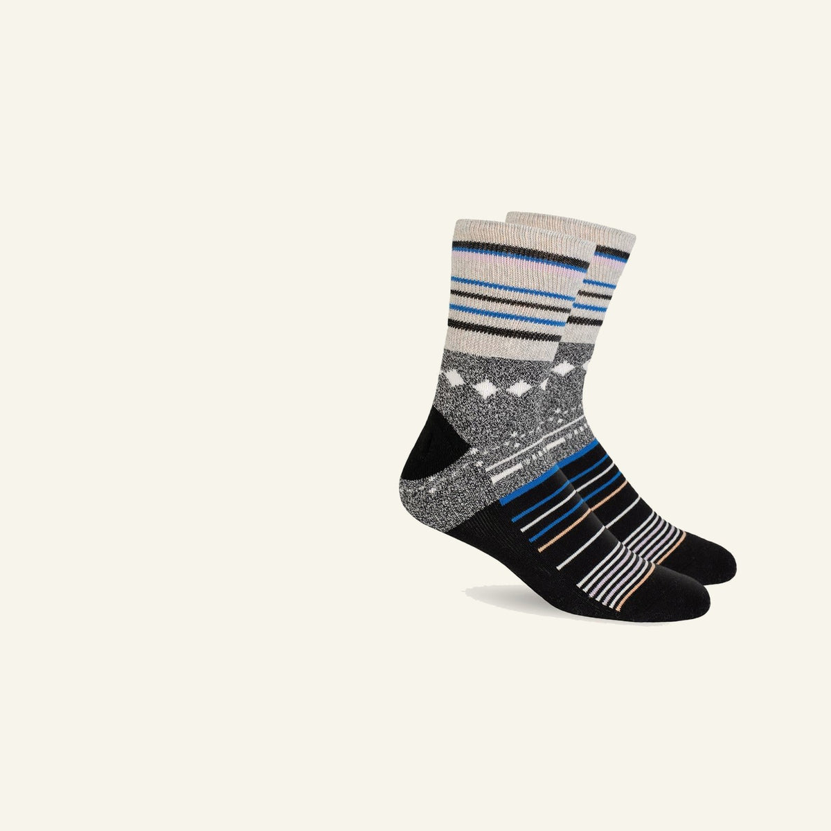 Mi Socks Socks for Swollen Feet and Ankles, Black Stars