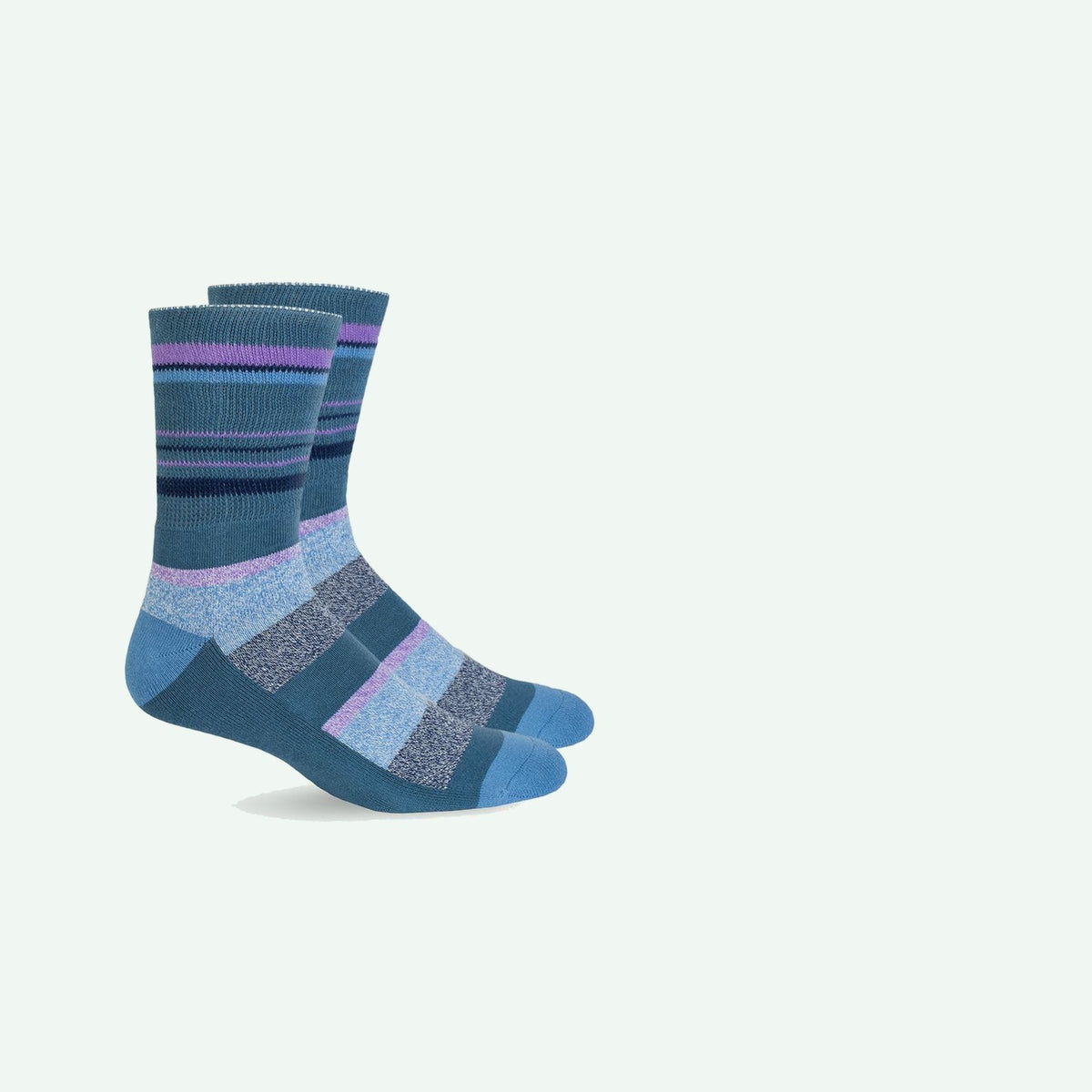 Mi Socks Non-Binding Socks, Dusk Blue Stripes