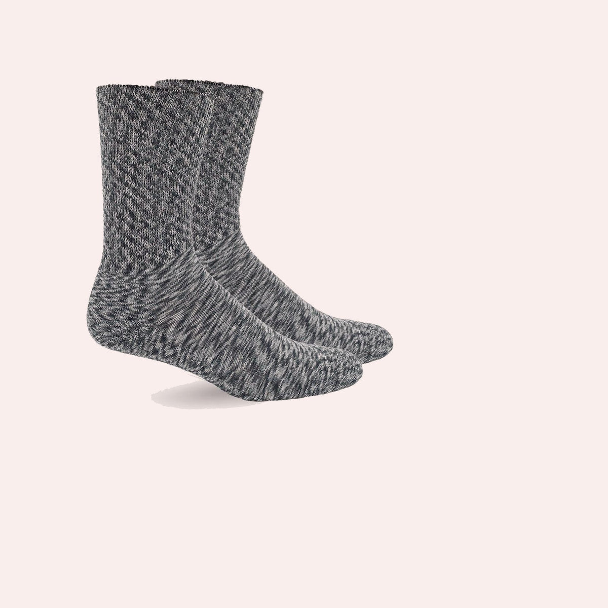 Mi Socks Women's Diabetic Crew Socks, Marble Grey