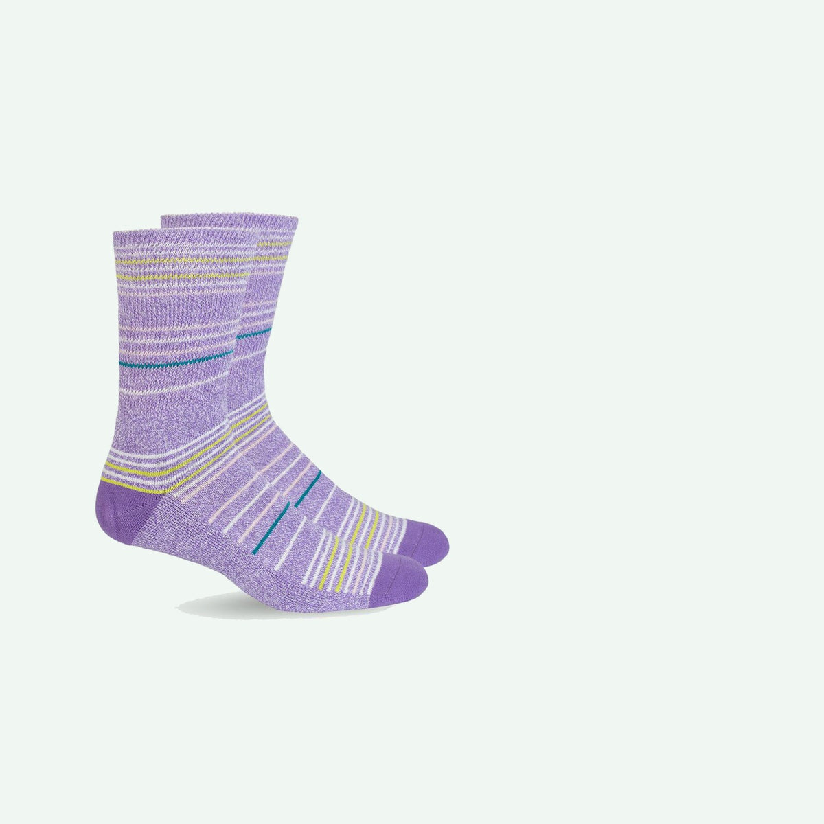 Mi Socks Non-Binding Socks, Purple Stripes