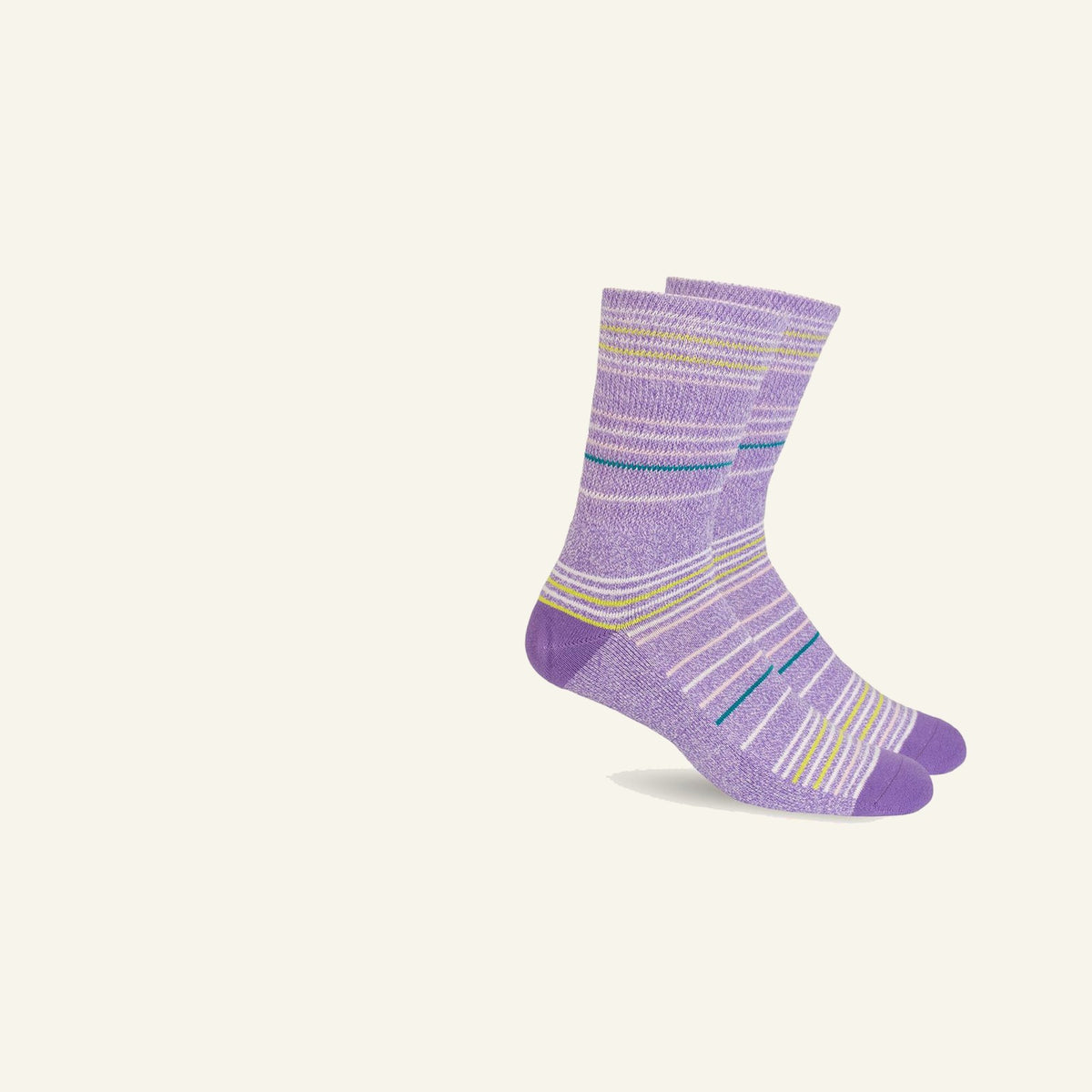 Mi Socks Socks for Swollen Feet and Ankles, Purple Stripes