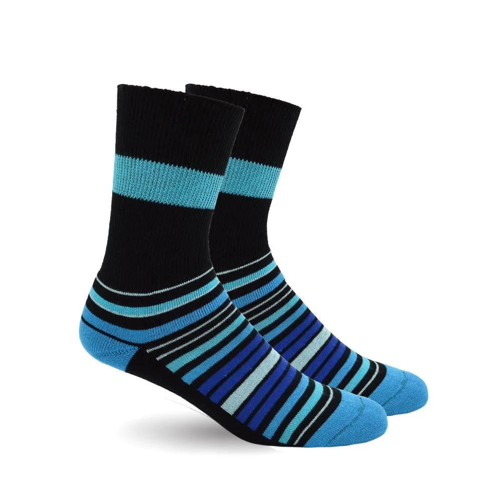 Diabetic Socks - Purple Stripes